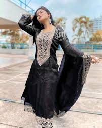 Unstitched Block printed cotton shalwar-kameez